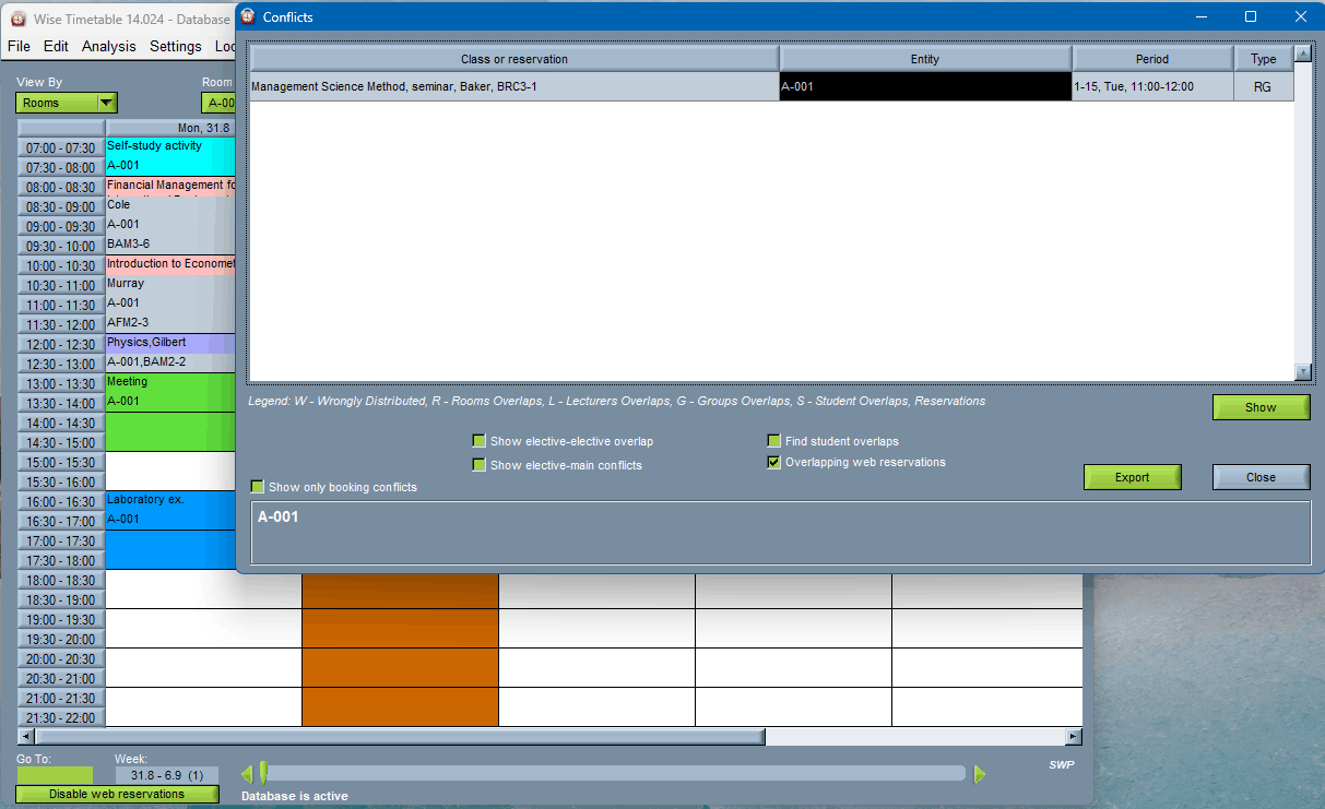 Approval system - Wise Timetable